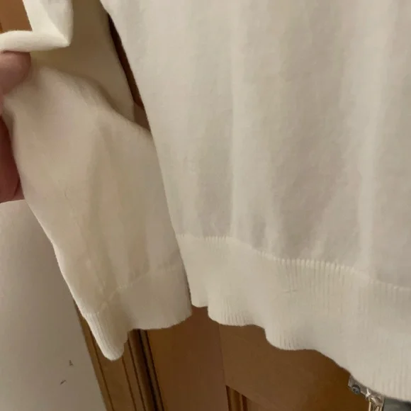 Lilly Pulitzer Cream Cardigan with Gold Buttons - Picture 5 of 6